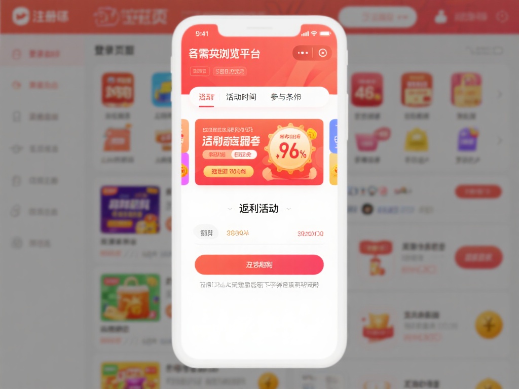 注册并登录后，接下来你需要浏览平台上的各类返利活动