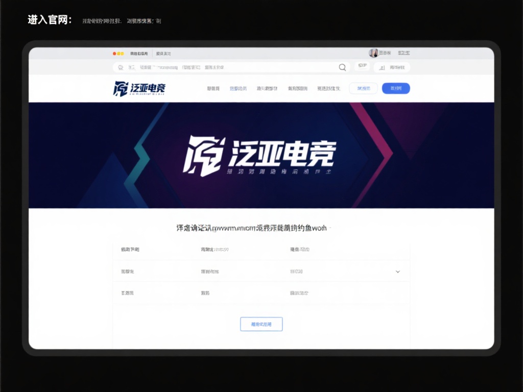 进入官方网站：在浏览器中搜索“泛亚电竞”，进入其官